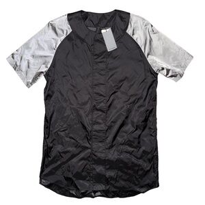 💙💖Rochambeau Black Short Sleeve Windbreaker Jacket Streetwear Utility Techwear